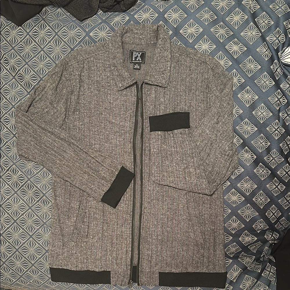 PX Grey Knit Jacket